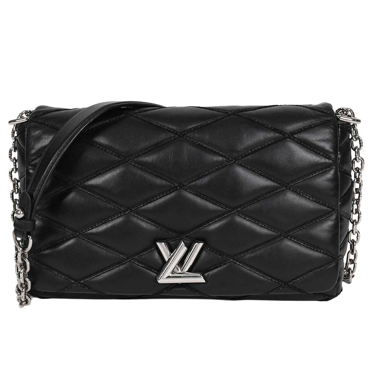 ルイヴィトン LOUIS VUITTON マルタージュ GO-14MM チェーン ショルダーバッグ クロスボディバッグ レザー ブラック 黒 シルバー金具 M50298 【中古】 102,300円