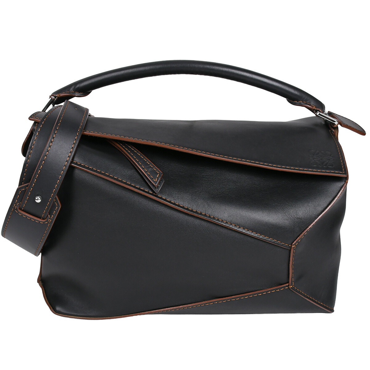 楽天市場】【美品】ロエベ 【LOEWE】 パズルバッグ XL ブラック 