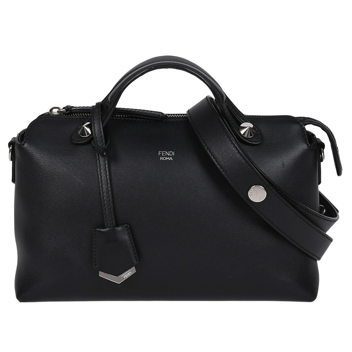 【クーポンでお得×さらにポイントUP】 フェンディ FENDI バイザウェイ ミディアム 2way ハンドバッグ ショルダーバッグ ミニボストン レディース レザー ブラック 黒 8BL124【中古】