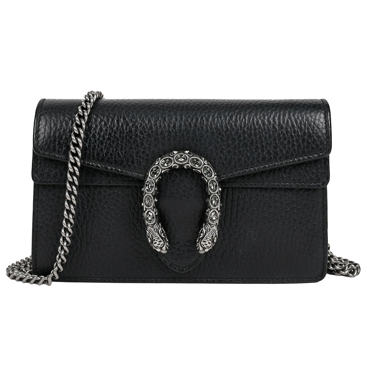 【クーポンでお得×さらにポイント5倍】 グッチ GUCCI ディオニュソス チェーン ショルダーバッグ ミニバッグ クロスボディバッグ レディース レザー ブラック 黒 シルバー金具 476432 【中古】
