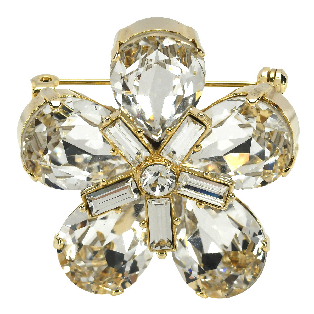 楽天市場】【ルネ】Rene スワロフスキー パール フラワーブローチ