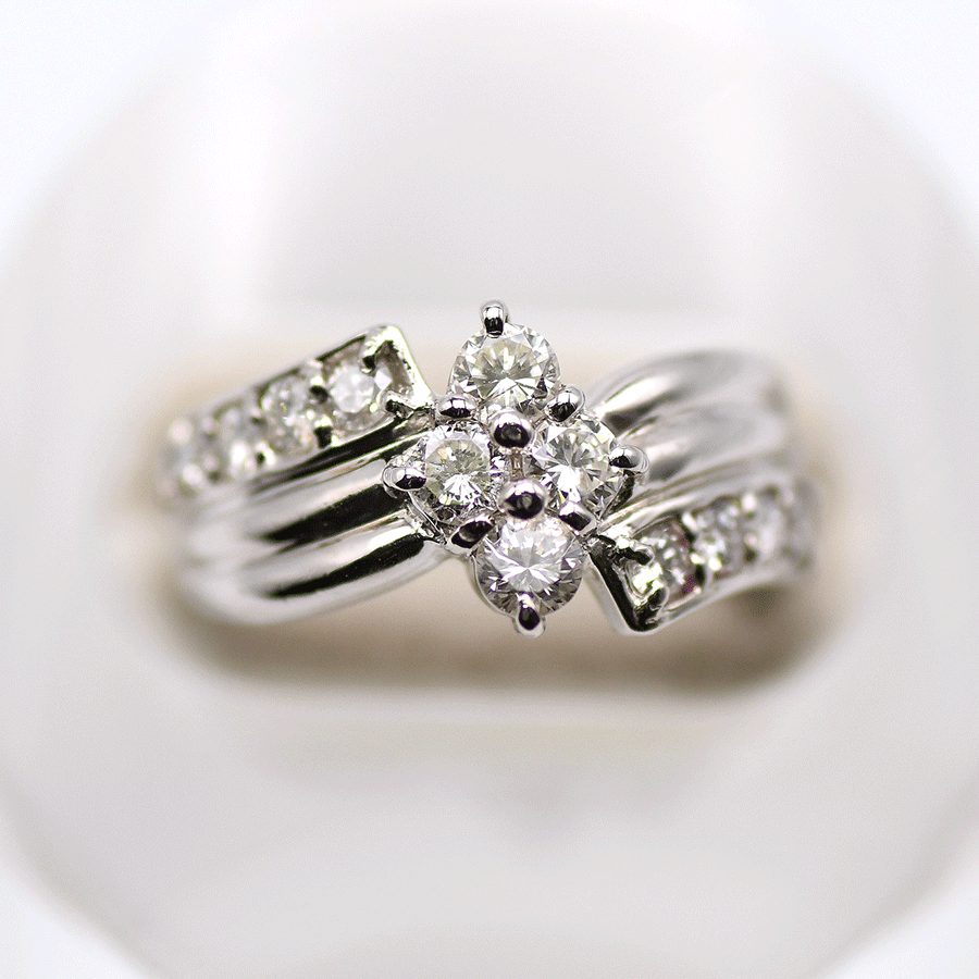 【クーポンでお得×さらにポイントUP】 ダイヤモンド デザインリング 1.00ct Pt900 プラチナ 11号サイズ レディース アクセサリー ジュエリー 研磨仕上げ済み 中古|ブランドリユース SUNREV サンレブ