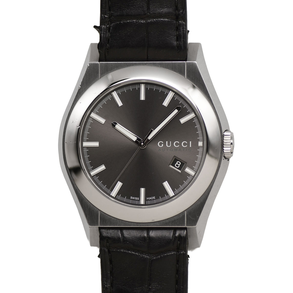 楽天市場】グッチ GUCCI 115.2/YA115205 パンテオン クロノグラフ