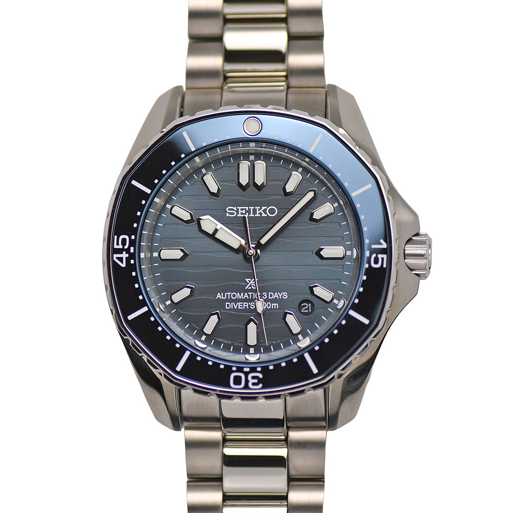 【クーポンでお得×さらにポイントUP】 セイコー SEIKO プロスペックス ダイバースキューバ メカニカル メンズ 自動巻 300m防水 ブルー 青文字盤 SBDC203 新品同様 【中古】