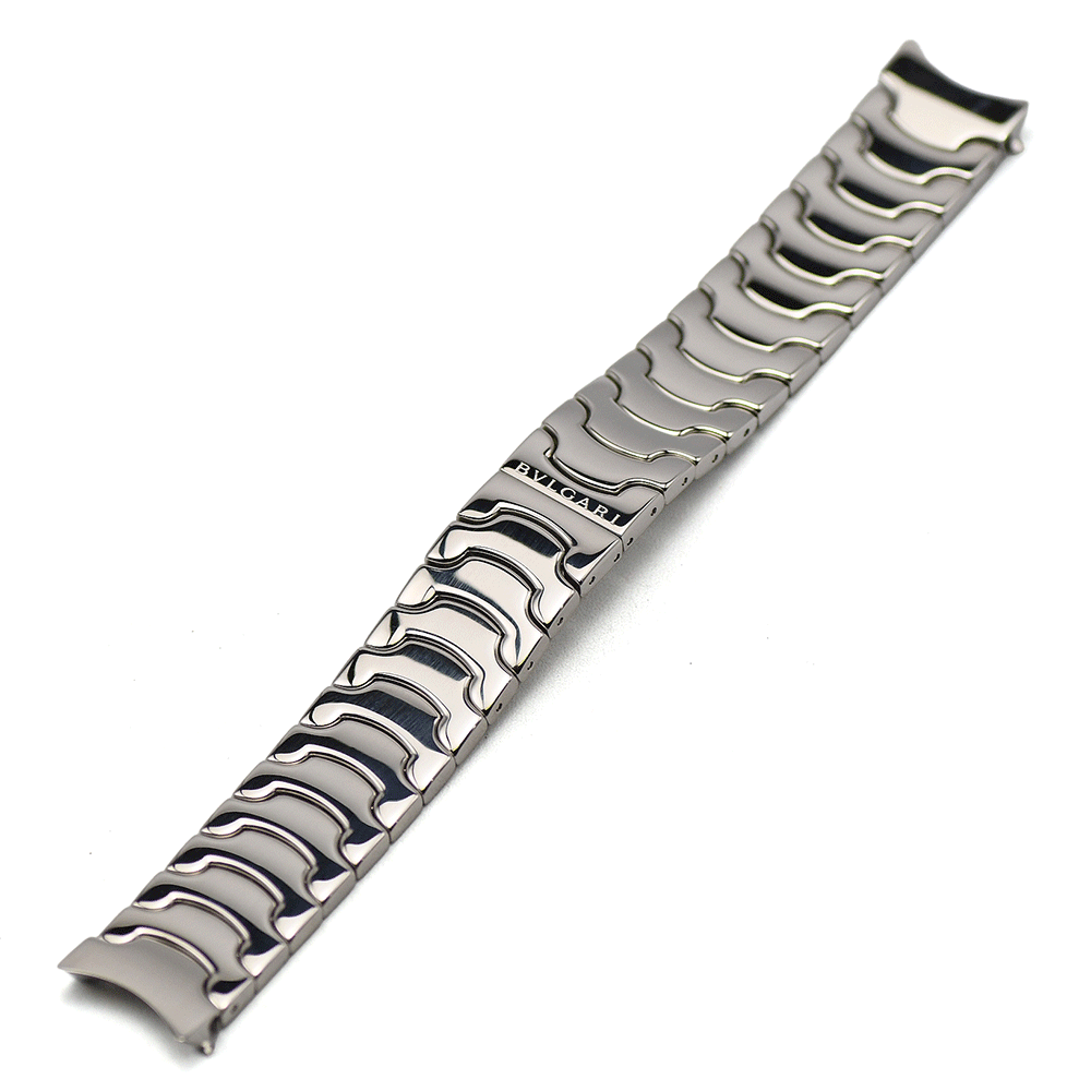 【クーポンでお得×さらにポイントUP】 ブルガリ BVLGARI ソロテンポ用 ステンレスブレス 18mm幅 JB4.01 時計ベルト 未使用 【中古】