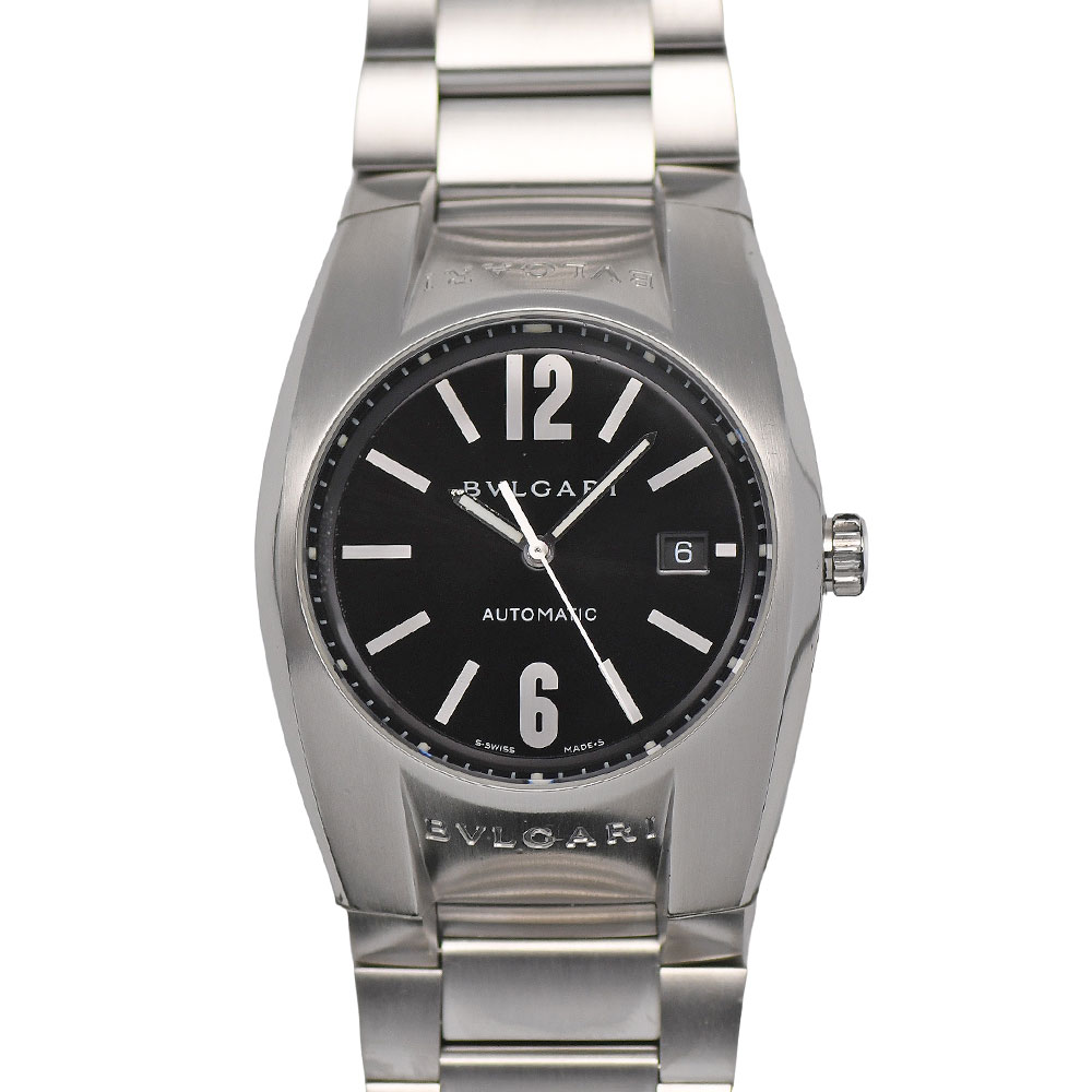 【クーポンでお得×さらにポイントUP】 ブルガリ BVLGARI エルゴン 40MM オートマティック メンズ 自動巻 ブラック文字盤 EG40BSSDAT 研磨仕上げ済み 【中古】|ブランドリユース SUNREV サンレブ