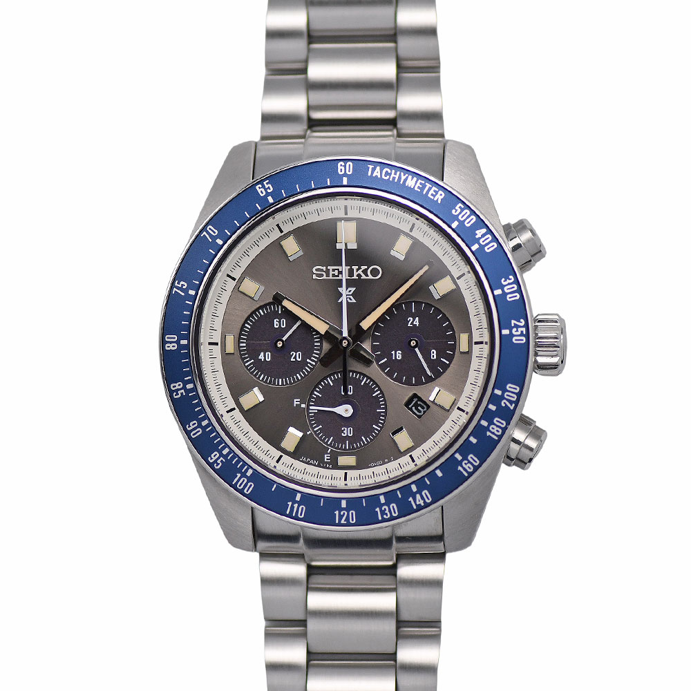 【クーポンでお得×さらにポイント5倍】 新入荷 セイコー SEIKO プロスペックス スピードタイマー ソーラー クロノグラフ メンズ パワーリザーブ表示 グレー文字盤 SBDL111 【中古】