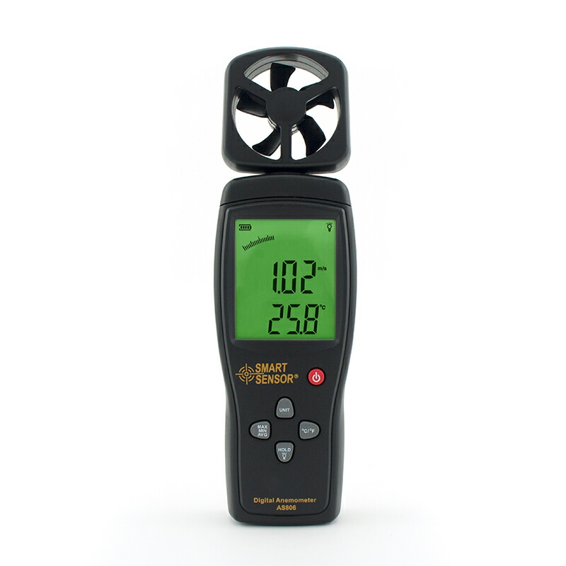 ランキングや新製品 デジタル風速計 風温測定 USBインターフェース機能 AS856 風速測定 風量測定 最大値測定 最小値測定 平均値測定 データ保持 機能 保存機能 削除機能 伸縮ハンドル PCデータリンク 一年保証 送料無料