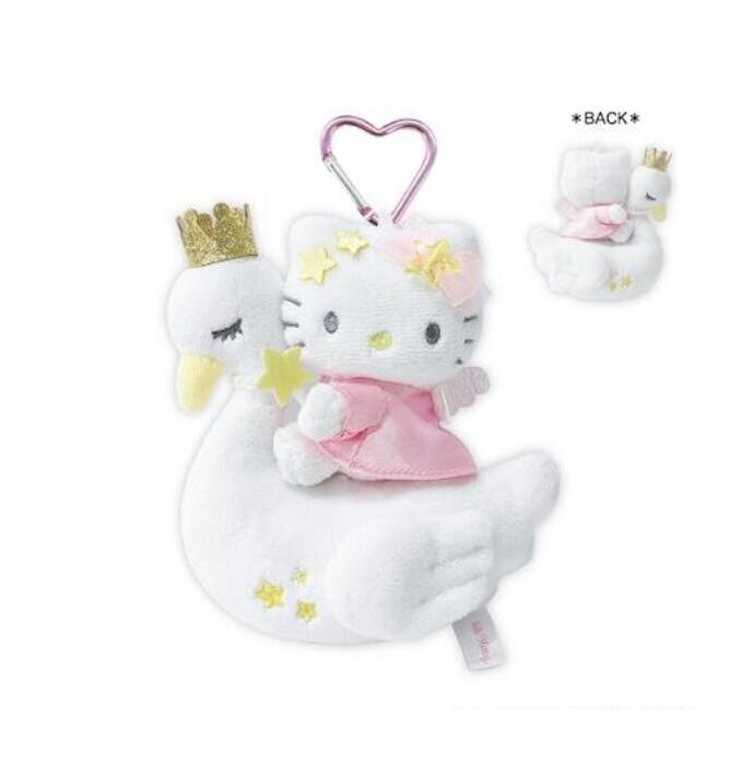 楽天市場】ハローキティ プレミアムマスコットキーホルダー スワン