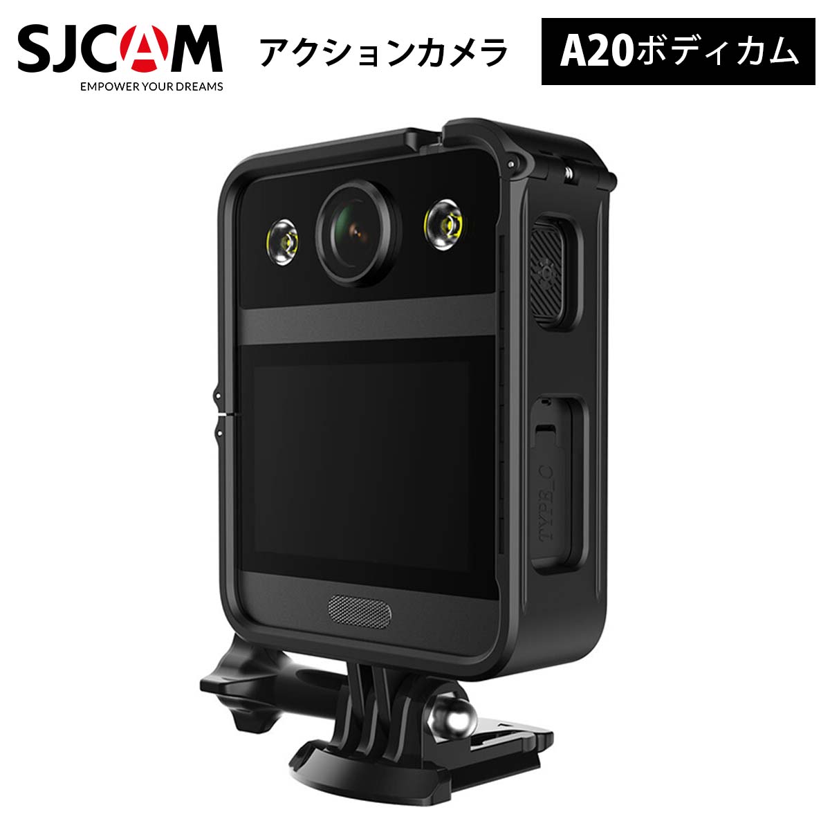 楽天市場】SJCAM 【正規輸入品】 A10ボディカム（色：ブラック） リモートコントロール レーザポジショニング IRカット タッチスクリーン  2650mAhバッテリー 広い視野角 ナイトビジョン撮影 IP65 ドライブレコーダー デュアルマイク SONY IMX323 : 富森ショップ