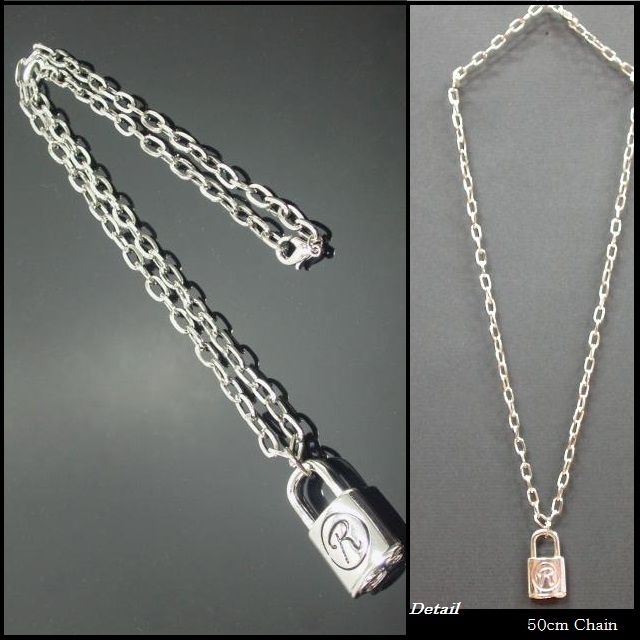 【楽天市場】Rock -R- Key Nacklace【メール便可】キーネックレス ロックR 鍵 錠 キー 南京錠 メンズ レディース M-149：TOMINE
