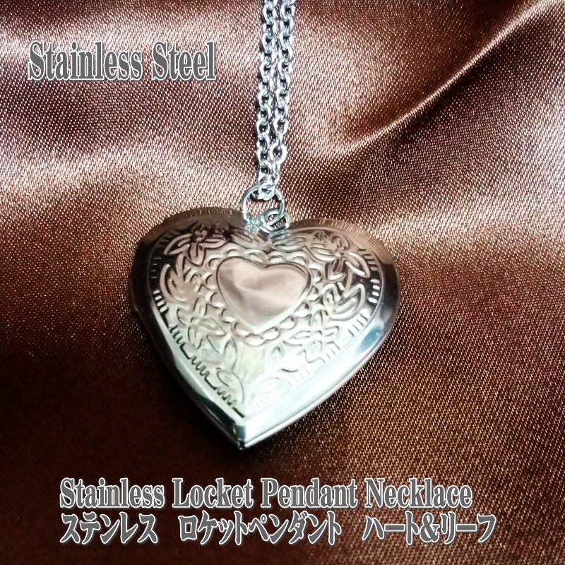 楽天市場】ステンレス ハート ロケットペンダント トップ:29x29x7mm