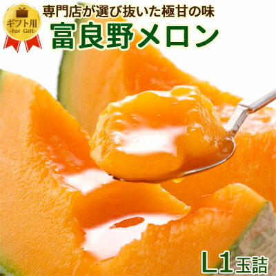 富良野 メロン 大玉Ｌサイズ1玉詰[1玉約1.6kg]送料無料 秀品 富良野 ふらのメロン めろん 北海道産 北海道 お中元 御中元 暑中見舞 残暑見舞 御礼 御祝 敬老の日 ギフト 内祝い お返し フルーツ 果物 お取り寄せ 産地直送