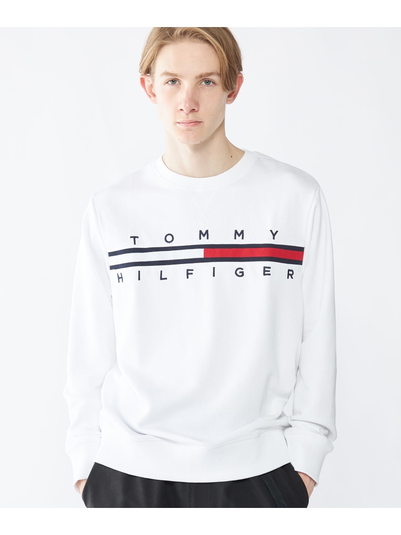 TINOフレンチテリースウェット TOMMY HILFIGER トミーヒルフィガー トップス スウェット・トレーナー 白いこと 米国海軍 薄墨色【貨物輸送無料】[ Fashion]