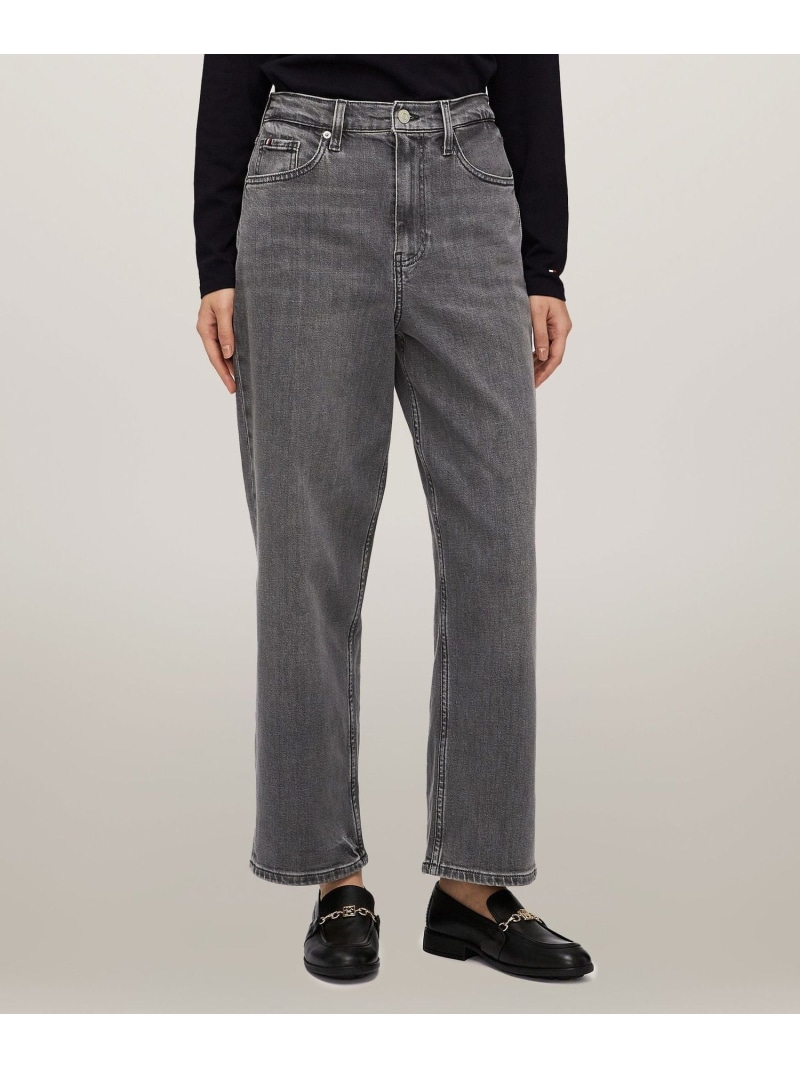 【SALE／50%OFF】リラックスストレートハイウエストジーンズ TOMMY HILFIGER トミーヒルフィガー パンツ ジーンズ・デニムパンツ【RBA_E】【送料無料】[ Fashion]