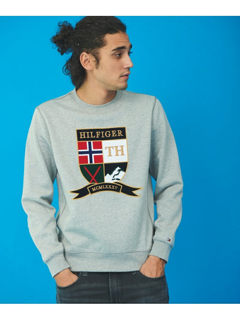 人気のファッションブランド Rakuten ブルー Rba E 送料無料 グレー スウェット カットソー トミーヒルフィガー Hilfiger Tommy エンブレムロゴフリーススウェット Hilfiger トミーヒルフィガー Fashion Sale 50 Off M Tommy Ax0110 Www Getourthemes Com