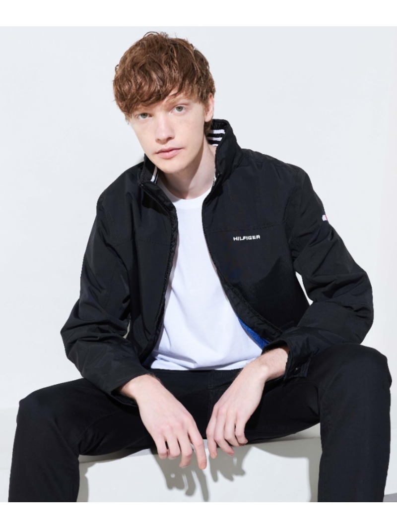 ロゴナイロンブルゾン/ REGATTA JACKET ユニセックス オンライン限定 TOMMY HILFIGER トミーヒルフィガー ジャケット・アウター ナイロンジャケット ネイビー ブラック【送料無料】[ Fashion]