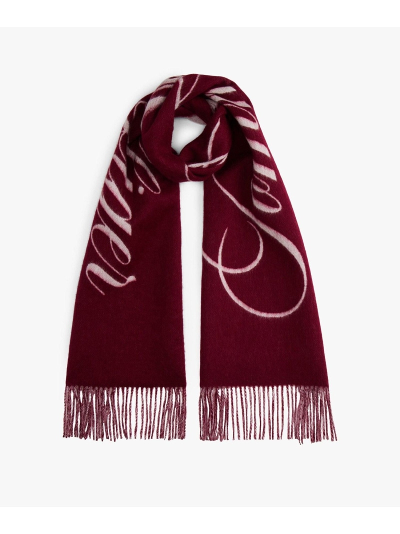 【SALE／40%OFF】トミースクリプトロゴマフラー TOMMY HILFIGER トミーヒルフィガー 流行り物雑貨 マフラー・ストール・ネックウォーマー さくら色 ベージュ【RBA_E】【貨物輸送無料】[ Fashion]