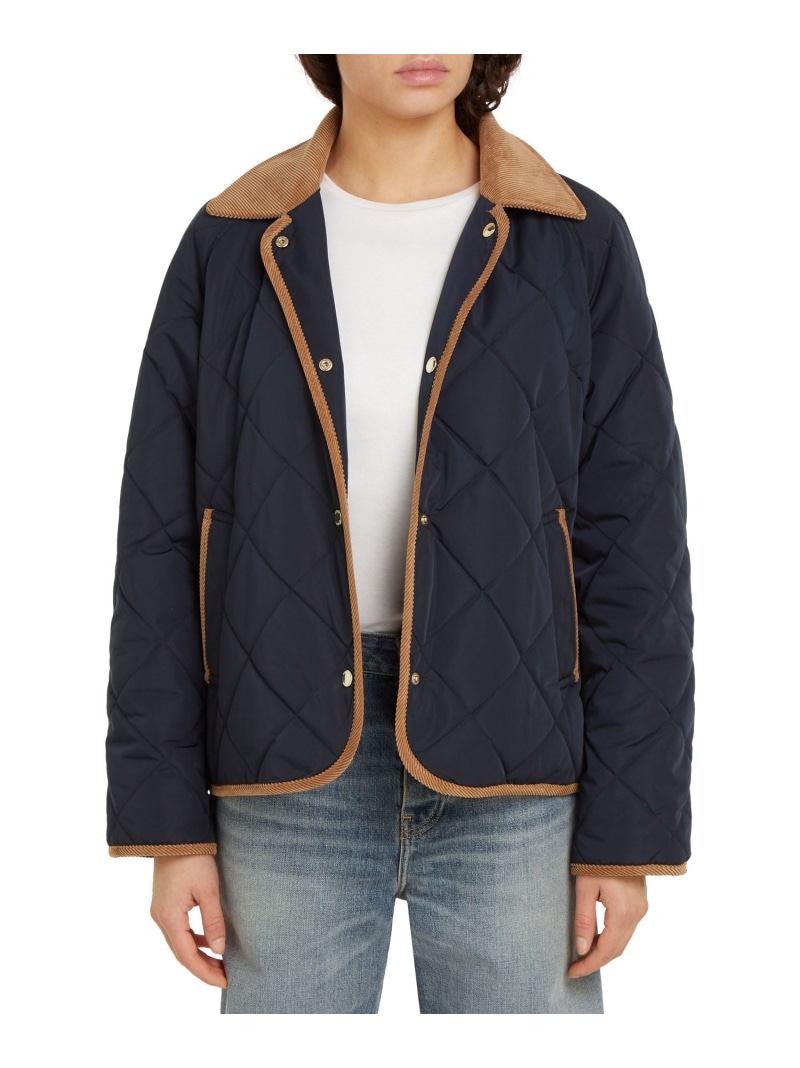 【SALE／35%OFF】キルテッドリバーシブルジャケット TOMMY HILFIGER トミーヒルフィガー ジャケット・アウター ブルゾン・ジャンパー ネイビー ベージュ【RBA_E】【送料無料】[ Fashion] 19,635円