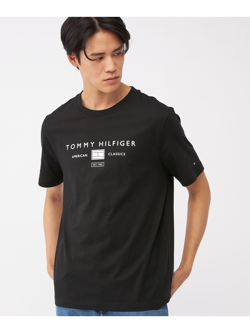BRAND LOVE MONO STACK ロゴTシャツ 【ユニセックス】【WEB限定】 TOMMY HILFIGER トミーヒルフィガー トップス カットソー・Tシャツ ホワイト グリーン ブラック【送料無料】[ Fashion]