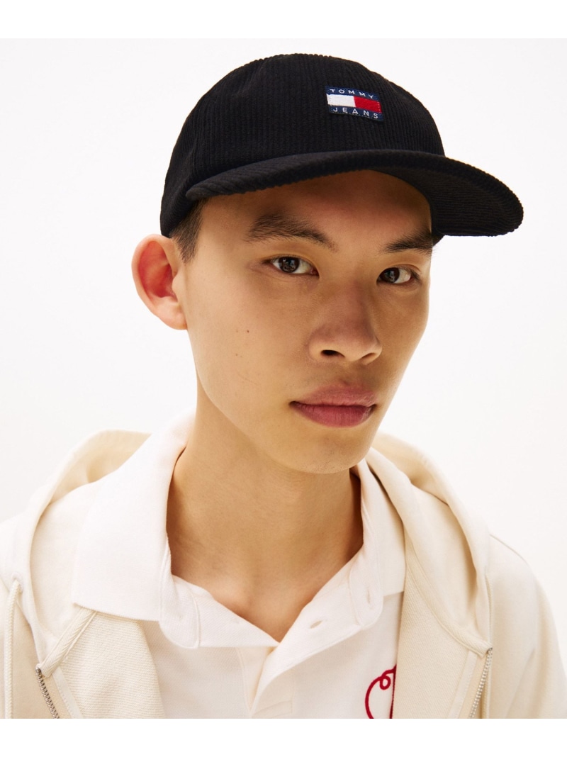 【SALE／40%OFF】ヘリテージコーデュロイキャップ TOMMY JEANS トミーヒルフィガー 帽子 キャップ ブラック【RBA_E】【送料無料】[ Fashion]