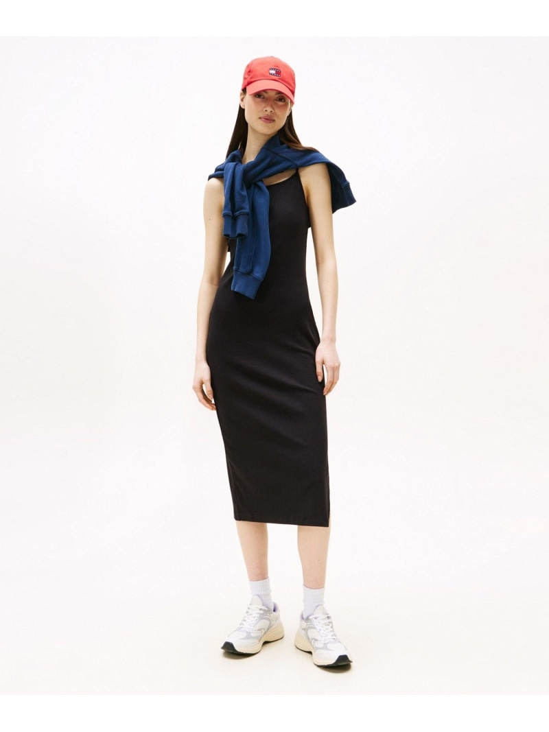   トミーヒルフィガー ラウンド ネック ドレス Tommy Hilfiger Women's Round-Neck Fringe-Trim Dress - Macy's