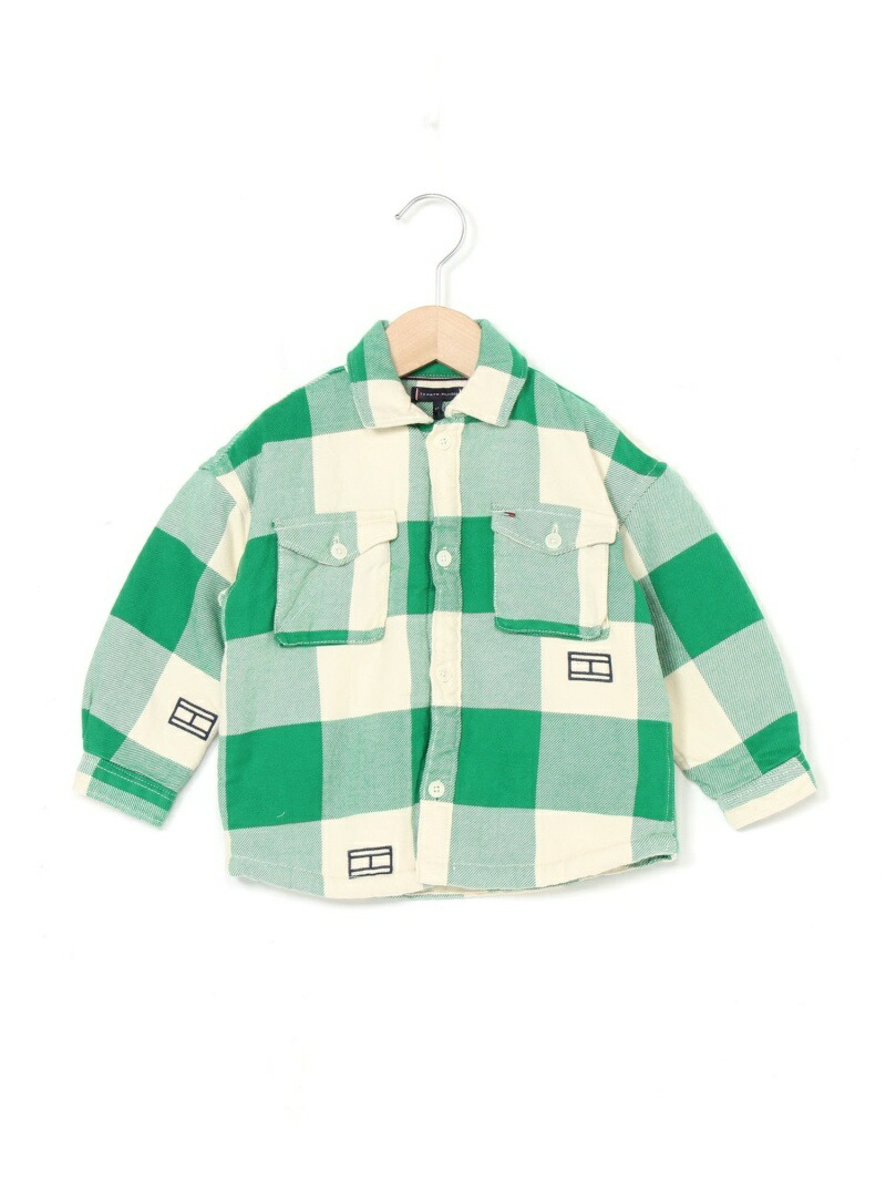 【楽天市場】(K)TOMMY HILFIGER(トミーヒルフィガー) BOYS シェルパライニングチェックオーバーシャツ TOMMY