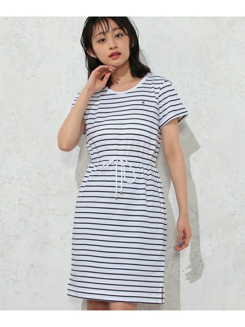 楽天市場 W Tommy Hilfiger トミーヒルフィガー Angela レギュラーtシャツワンピース Tommy Hilfiger トミーヒルフィガー ワンピース 半袖ワンピース ホワイト レッド 送料無料 Rakuten Fashion Tommy Hilfiger