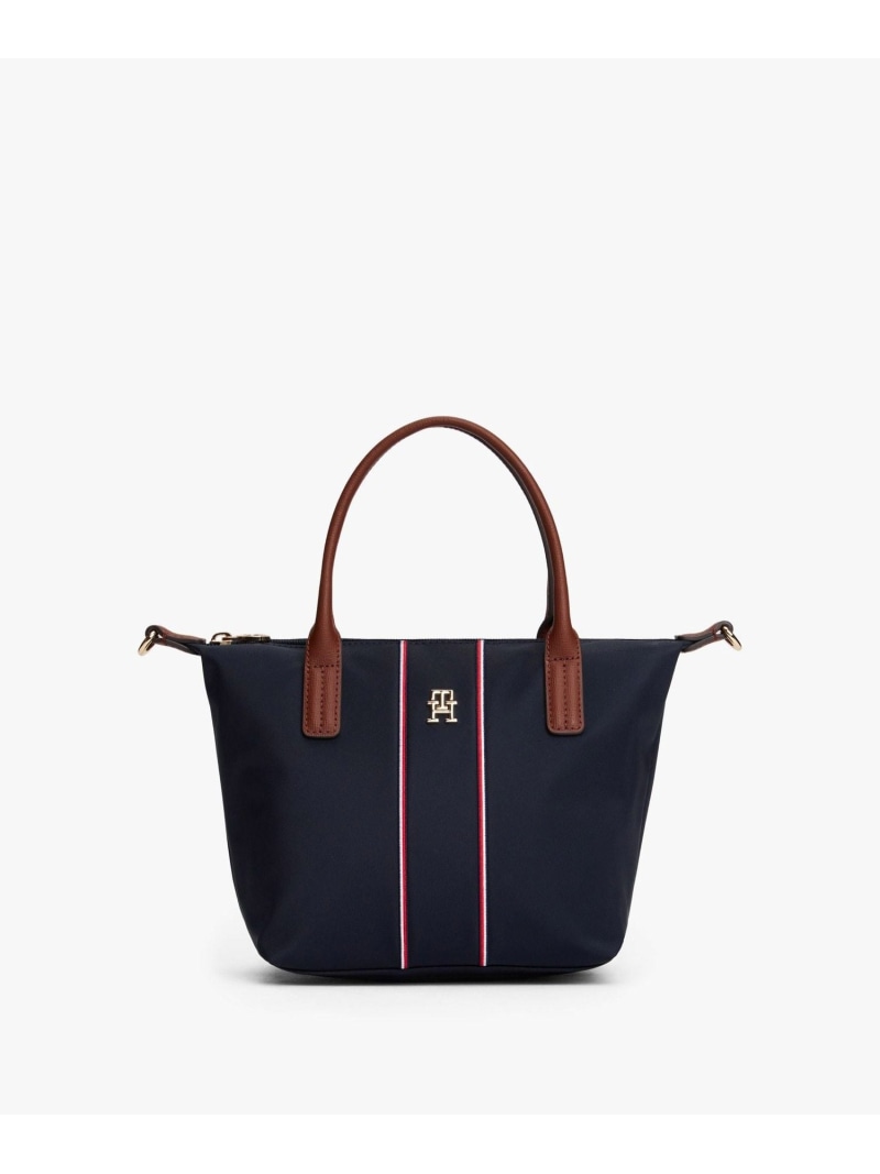 ポペットミニトートバッグ TOMMY HILFIGER トミーヒルフィガー 御徒面子 トートバッグ 青碧【貨物輸送無料】[ Fashion]