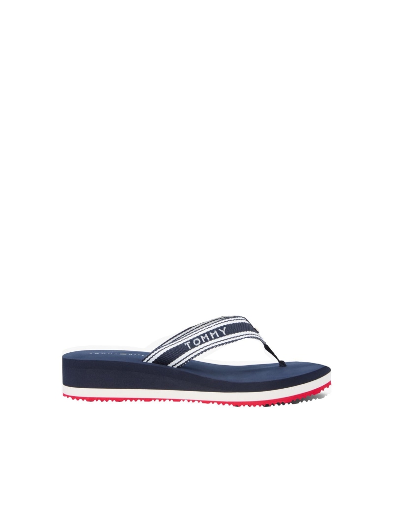 フラッグプリントサマーサンダル 26SS TOMMY HILFIGER トミーヒルフィガー シューズ・靴 サンダル ブラック ブルー【送料無料】[ Fashion]