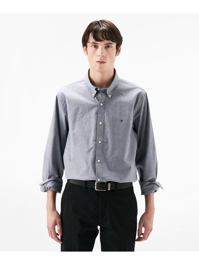 【SALE／40%OFF】オックスフォードソリッドロングスリーブシャツ   トミーヒルフィガー トップス シャツ・ブラウス ピンク イエロー ネイビー【RBA_E】【送料無料】[ Fashion]
