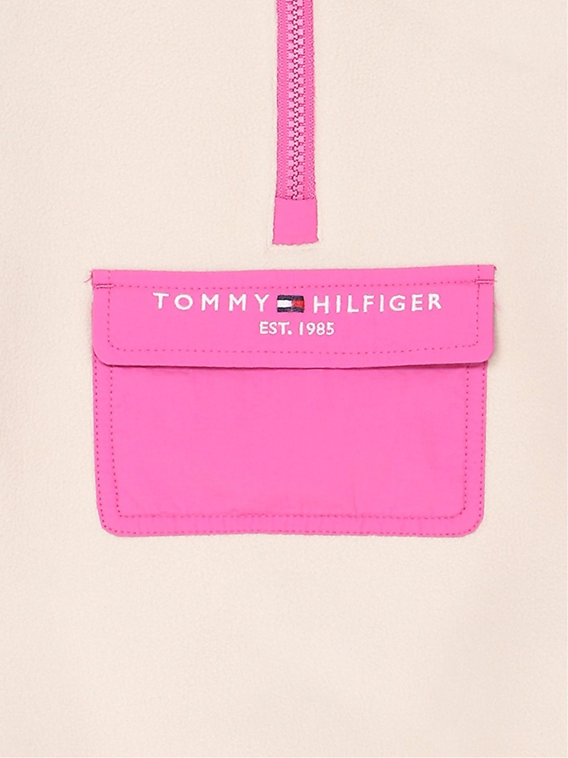 K Tommy Hilfiger トミーヒルフィガー Girls カラーブロックハーフジップワンピース Tommy Hilfiger トミーヒルフィガー ワンピース キッズワンピース ベージュ 送料無料 Rakuten Fashion Kanal9tv Com