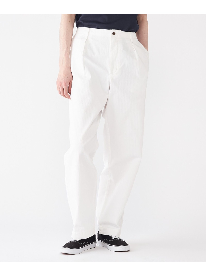 【SALE／50%OFF】ヘリンボーンチノパンツ TOMMY HILFIGER トミーヒルフィガー パンツ チノパンツ ホワイト【RBA_E】【送料無料】[ Fashion]