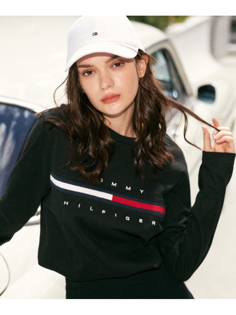 【オンライン限定】トミーヒルフィガーロゴロングスリーブTシャツ / TINO TEE TOMMY HILFIGER トミーヒルフィガー トップス カットソー・Tシャツ ネイビー ホワイト ブラック グレー【送料無料】[ Fashion]