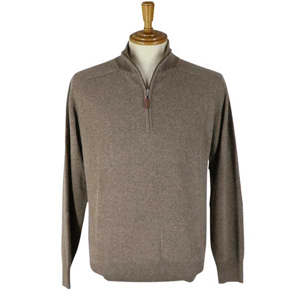 秋冬 FADS(ファッズ) カシミヤ100% ジップハイネックセーター モカ茶 【M】【L】【LL】 14,454円