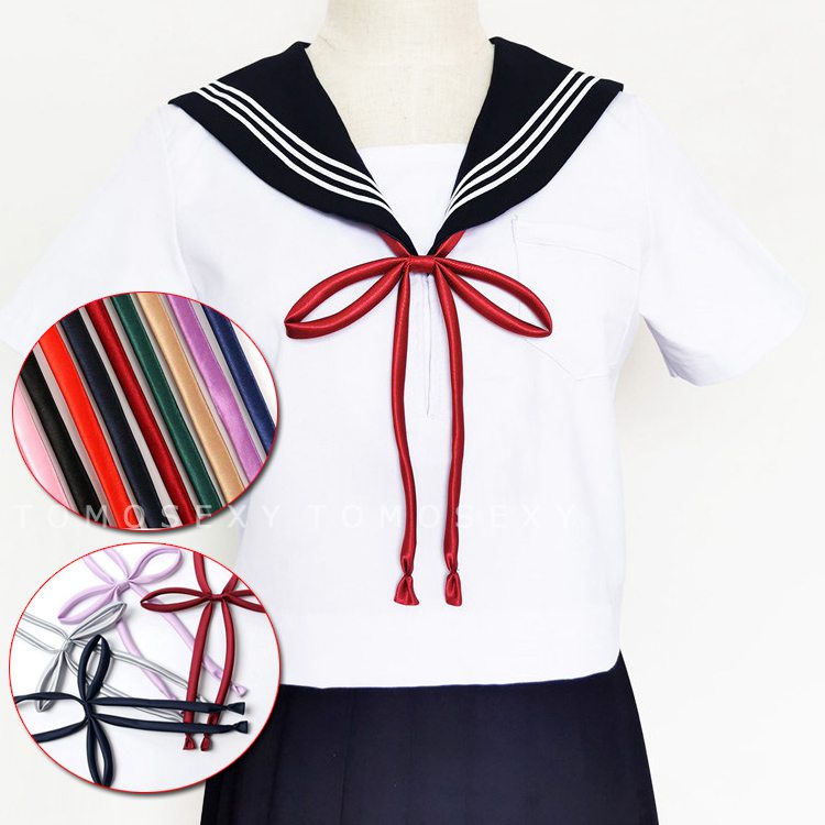 紐タイ 学生 リボン 棒タイ お洒落 りぼん セーラー服 可愛い ブレザー 高校生 蝶タイ コスプレ衣装 スクールリボン ヒモタイ リボンタイ  JK制服 サテン ハネクトーン 中学生 スクール 制服りぼん 制服 学生服 レディース 女子高生 蝶ネクタイ