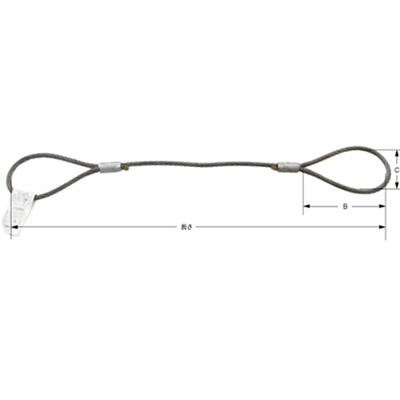 10本 ＪＩＳロック止ワイヤ O/O 6mm×2ｍ  3249025 大洋製器工業