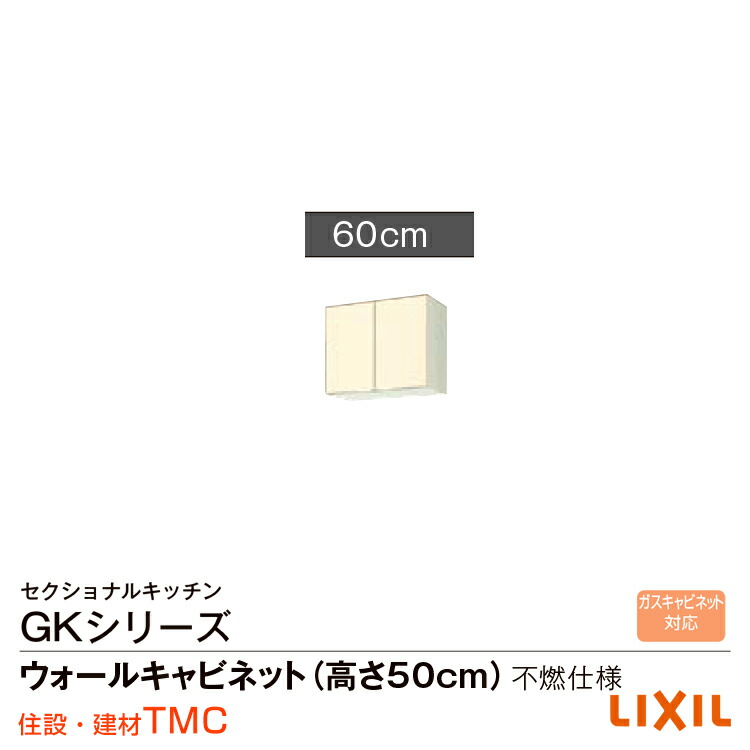 リクシル キーパー続きもの ウォール収納家具(高さ50糎)間口60 不燃遣りかた キーパー（F・W）-A-60F（R・L）