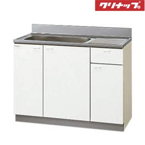 メーカー直送クリナップ　クリンプレティ　流し台Ｗ1050　GTS-105MF/G4V-105MF＜R.L＞｜住設建材TMC