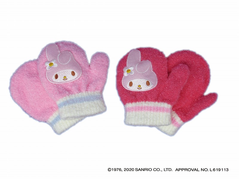 海外最新 マイメロディ キャラクター ミトン 手袋 防寒用 あったか ぽかぽか かわいいキャラクター おすすめ