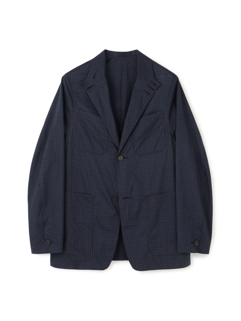 【SALE／50%OFF】コットンローン 小紋プリント ジャケットブルゾン TOMORROWLAND MEN トゥモローランド ジャケット・アウター テーラードジャケット・ブレザー ネイビー【RBA_E】【送料無料】[ Fashion]