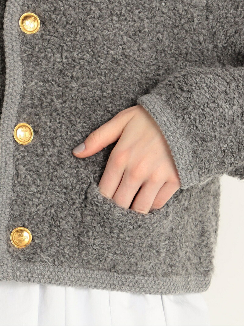 SALE／40%OFF】ムートン クルーネックカーディガン MACPHEE