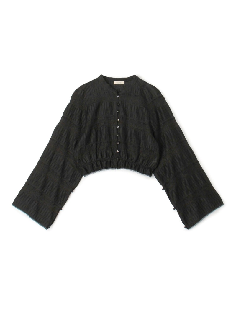 【SALE／40%OFF】ブリックジャカード クロップドブラウス DES PRES トゥモローランド トップス シャツ・ブラウス ホワイト ブラック【RBA_E】【送料無料】[ Fashion]｜TOMORROWLAND