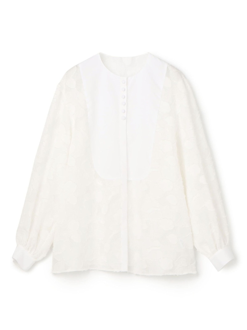 【SALE／40%OFF】レイヤーカットジャカード ボザムコンビブラウス TOMORROWLAND collection トゥモローランド トップス シャツ・ブラウス ホワイト【RBA_E】【送料無料】[ Fashion]