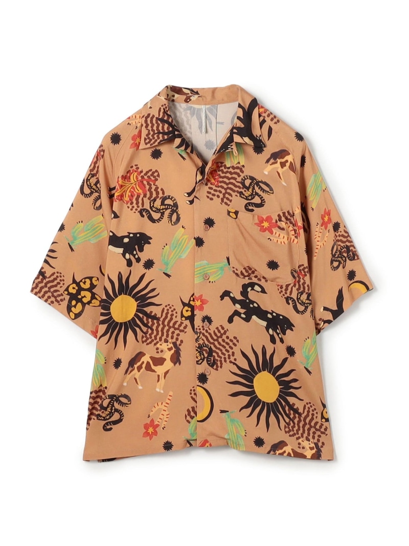 【別注】m's braque レーヨンオープンカラー ハーフスリーブシャツ TOMORROWLAND BUYING WEAR トゥモローランド トップス シャツ・ブラウス ブラウン【送料無料】[ Fashion]｜TOMORROWLAND