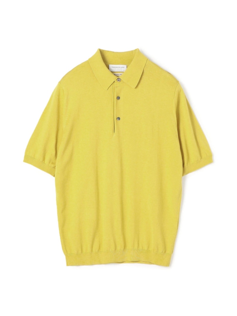 【SALE／50%OFF】シルクコットン ニットポロシャツ SESIA TOMORROWLAND MEN トゥモローランド トップス ニット グレー ブラック ブルー ホワイト イエロー ネイビー【RBA_E】【送料無料】[ Fashion]