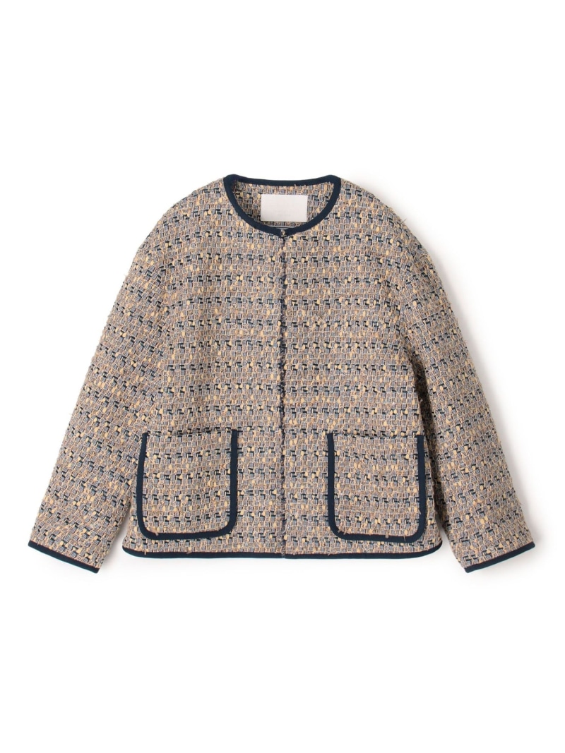 Blueberry Tarte クルーネックジャケット Ballsey トゥモローランド ジャケット・アウター ノーカラージャケット ブルー【送料無料】[ Fashion]｜TOMORROWLAND