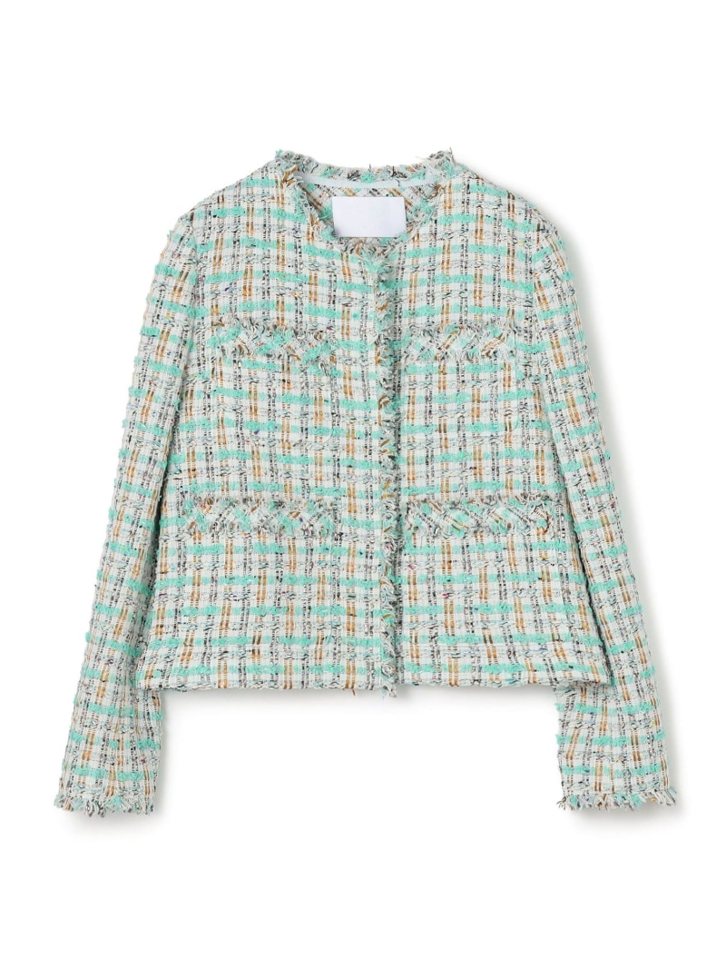 Sorbet クルーネックジャケット Ballsey トゥモローランド ジャケット・アウター ノーカラージャケット グリーン【送料無料】[ Fashion]｜TOMORROWLAND