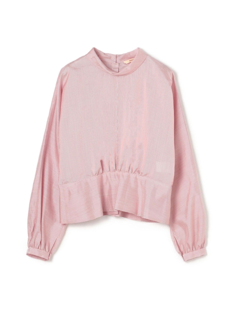 【SALE／50%OFF】ウォッシャーシルク ショートブラウス BACCA トゥモローランド トップス シャツ・ブラウス ピンク【RBA_E】【送料無料】[ Fashion]｜TOMORROWLAND