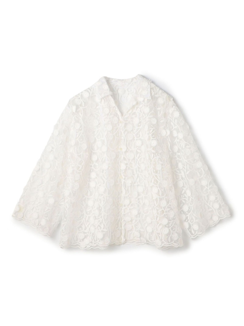 楽天市場】【SALE／30%OFF】レースエンブロイダリー レギュラーカラー